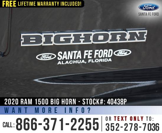 *** 2020 Ram 1500 Big Horn *** Camera - Homelink - Financing... for sale in Alachua, GA – photo 9