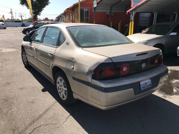 $1,995. CASH, out-the-door, 2005 CHEVY IMPALA, AUTO, GOLD, V-6, 122K for sale in Modesto, CA – photo 4