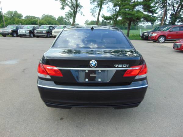 2006 BMW 750I LEATHER V8 LOADED MOON NEWER TIRES CLEAN IN/OUT BLACK... for sale in Union Grove, WI – photo 4