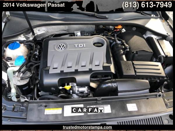 2014 Volkswagen Passat 4dr Sdn 2.0L DSG TDI SEL Premium with Carpet... for sale in TAMPA, FL – photo 15