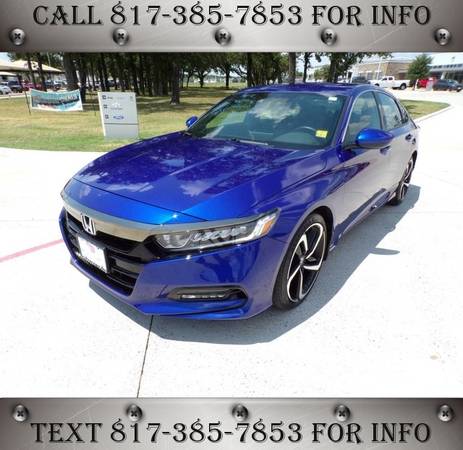 2019 Honda Accord Sedan Sport 1.5T - Finance Low for sale in Granbury, TX – photo 7