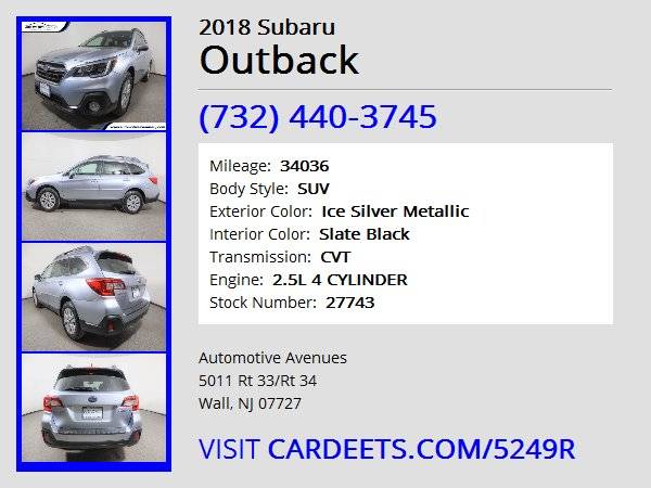 2018 Subaru Outback, Ice Silver Metallic - - by dealer for sale in Wall, NJ – photo 22