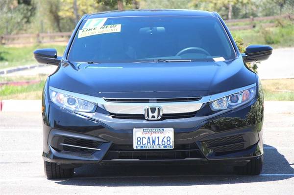 2017 Honda Civic LX-P coupe Crystal Black Pearl for sale in Livermore, CA – photo 4