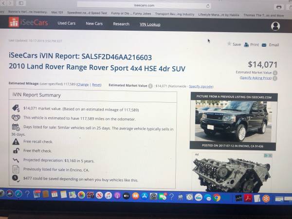 2010 Land Rover Range Rover Sport 4x4 HSE 4dr SUV for sale in Valencia, CA – photo 20