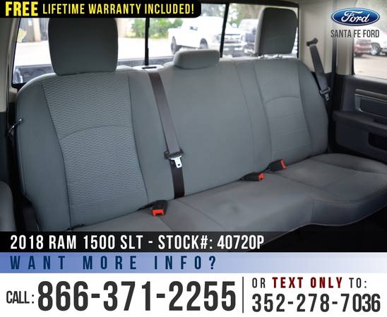 ‘18 Ram 1500 SLT 4WD *** Cruise Control, Camera, Bluetooth *** -... for sale in Alachua, FL – photo 18