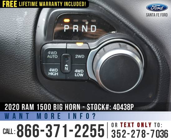 2020 RAM 1500 BIG HORN 4WD Camera, Cruise, Homelink - cars & for sale in Alachua, FL – photo 13