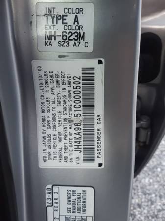Acura RL,2001,auto,clean,164k,new pa stickers,runs good - cars &... for sale in Folcroft, PA – photo 10