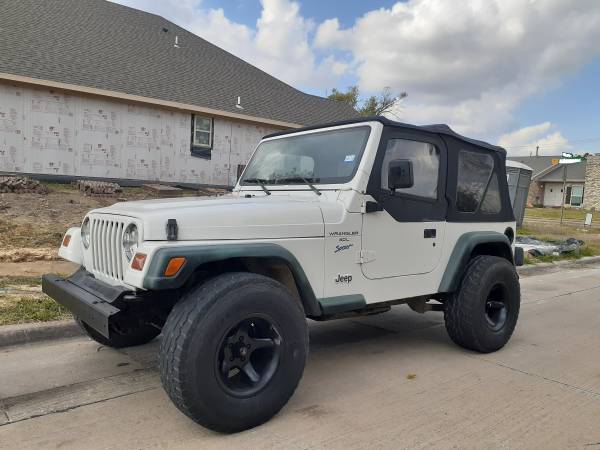 1997 Jeep Wrangler SportV 6 Straight 6 Manual Trans Clean Title -... for sale in Carrollton, TX – photo 3