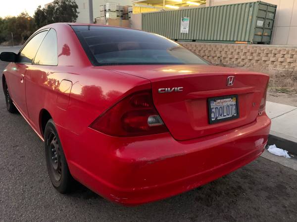 2003 Honda Civic LX Coupe - cars & trucks - by owner - vehicle... for sale in Oceanside, CA – photo 2
