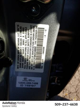 2016 Honda Civic LX SKU:GE248692 Sedan for sale in Spokane Valley, WA – photo 24