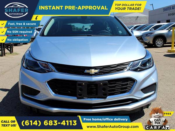 $175/mo - 2017 Chevrolet *CRUZE* *LT* - Easy Financing! - cars &... for sale in Columbus, OH – photo 2