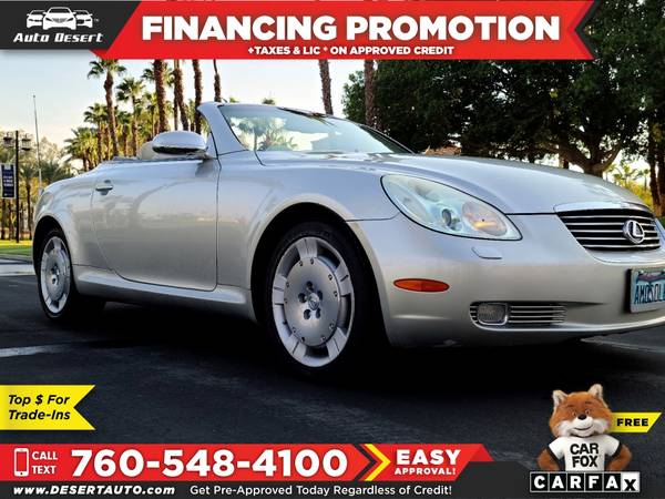 2004 Lexus *SC* *430* Only $303/mo! Easy Financing! - cars & trucks... for sale in Palm Desert , CA – photo 3