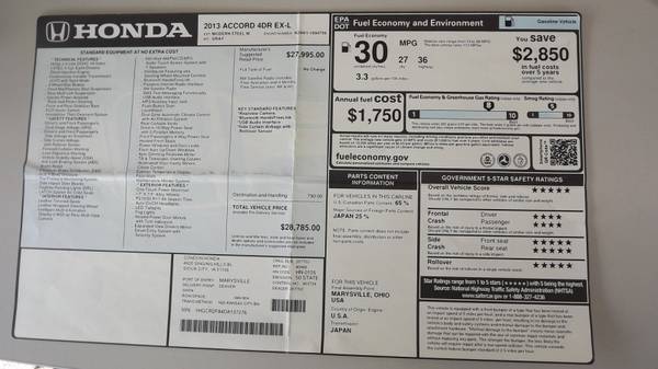 2013 Honda Accord EX-L for sale in Carroll, IA – photo 24