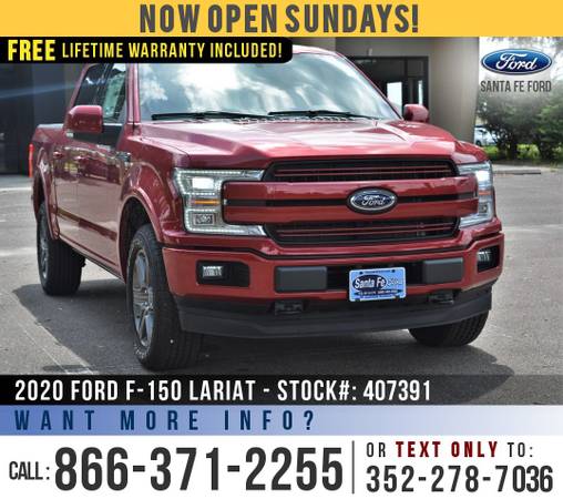2020 FORD F150 LARIAT 4WD *** $6,000 off MSRP! *** - cars & trucks -... for sale in Alachua, FL