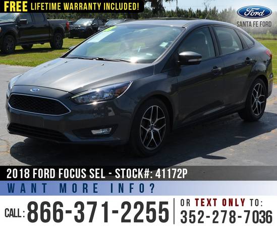 2018 Ford Focus SEL Sunroof - Backup Camera - Cruise Control for sale in Alachua, FL – photo 3