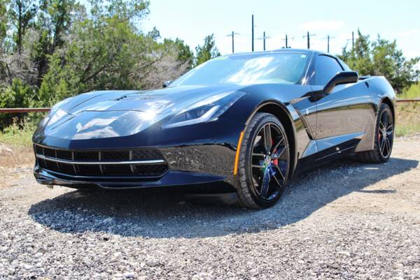 2014 CHEVROLET CORVETTE Z51 - 7 SPEED MANUAL - LOW MILES - BLK ON BLK! for sale in Liberty Hill, TX – photo 2