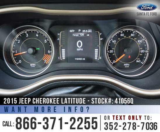 2015 Jeep Cherokee Latitude Remote Start - Camera - Cruise for sale in Alachua, FL – photo 17