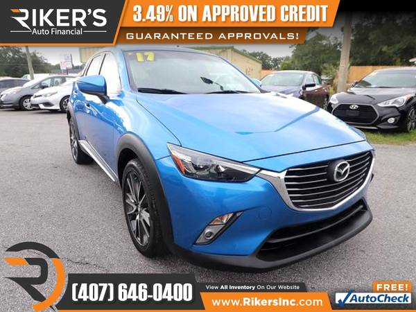 $220/mo - 2017 Mazda CX-3 Grand Touring - 100 Approved! - cars &... for sale in Kissimmee, FL – photo 6