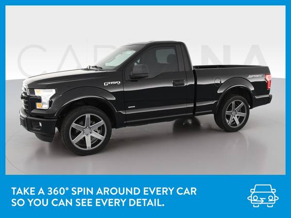 2016 Ford F150 Regular Cab XL Pickup 2D 6 1/2 ft pickup Black for sale in Janesville, WI – photo 3