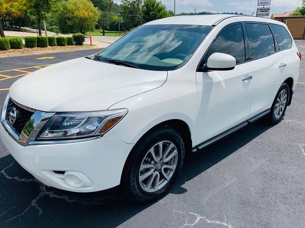2015 Nissan Pathfinder S 4dr SUV suv White for sale in Fayetteville, AR – photo 3