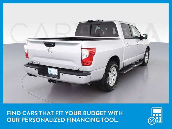 2018 Nissan Titan Crew Cab SV Pickup 4D 5 1/2 ft pickup Silver for sale in South El Monte, CA – photo 8
