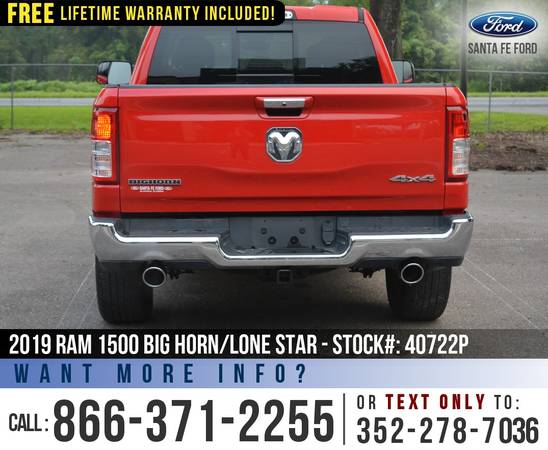 *** 2019 RAM 1500 BIG HORN/LONE STAR *** Bedliner - Push to Start -... for sale in Alachua, FL – photo 6