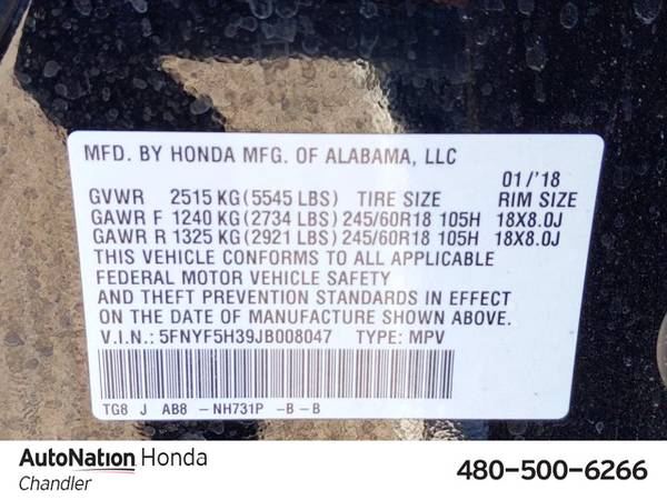 2018 Honda Pilot EX SKU:JB008047 SUV - cars & trucks - by dealer -... for sale in Chandler, AZ – photo 16