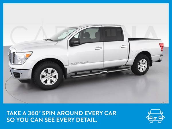 2018 Nissan Titan Crew Cab SV Pickup 4D 5 1/2 ft pickup Silver for sale in South El Monte, CA – photo 3