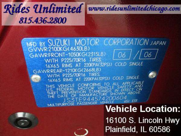 2007 Suzuki Grand Vitara XSport for sale in Plainfield, IL – photo 18