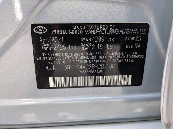 2011 Hyundai Sonata GLS SKU: BH287108 Sedan - - by for sale in Buford, GA – photo 24