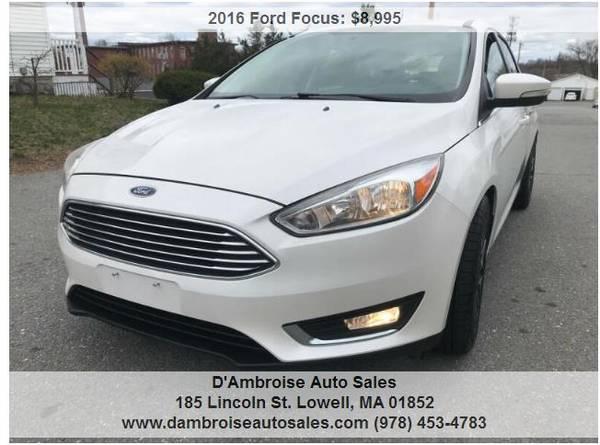 2016 Ford Focus Titanium 4dr Hatchback, 1 OWNER, 90 DAY WARRANTY! for sale in Other, NH