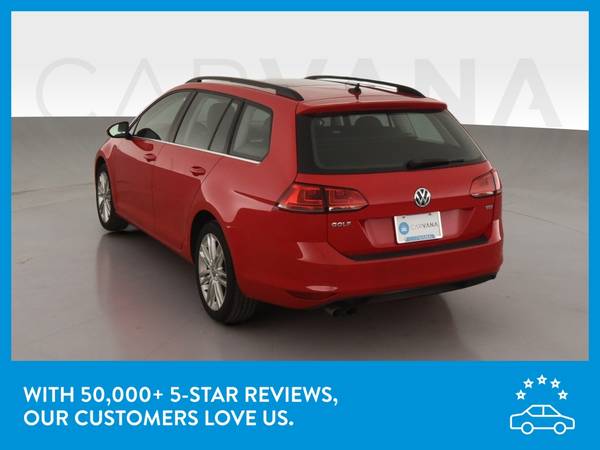 2015 VW Volkswagen Golf SportWagen TDI S Wagon 4D wagon Red for sale in Other, OR – photo 6