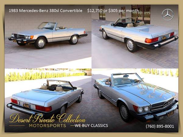 1983 Mercedes-Benz 380SL Low Miles for sale by Desert Private... for sale in Palm Desert , CA – photo 19