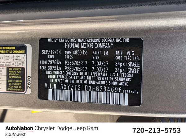 2015 Hyundai Santa Fe Sport 2.4L SKU:FG234696 SUV - cars & trucks -... for sale in Denver , CO – photo 23