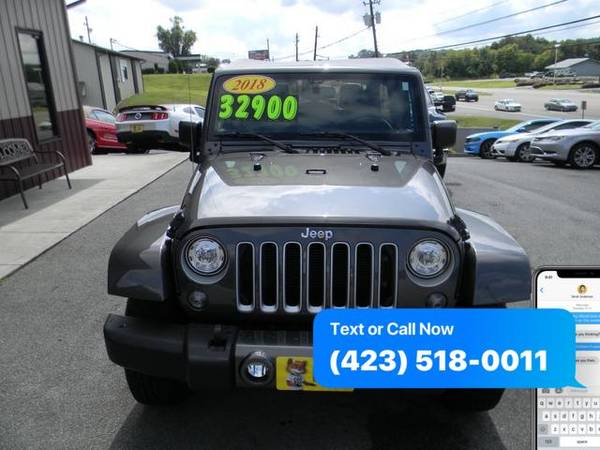 2018 Jeep Wrangler JK Unlimited Sahara 4WD - EZ FINANCING AVAILABLE! for sale in Piney Flats, TN – photo 3