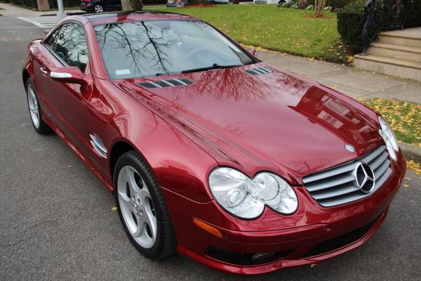 2005 MERCEDES SL500 SPORT ONLY 42K MILES MINT RED/BLK RARE WE... for sale in Brooklyn, NY – photo 2