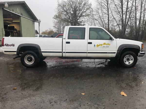 1996 Chevy 3500 Crew Cab Long bed - cars & trucks - by owner -... for sale in Lyons, OR – photo 4