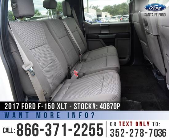 2017 Ford F150 XLT Touchscreen - Ecoboost - Camera - cars & for sale in Alachua, GA – photo 17
