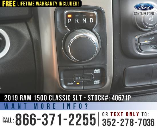 ‘19 Ram 1500 Classic SLT *** Homelink, Touchscreen, Bluetooth *** -... for sale in Alachua, FL – photo 15