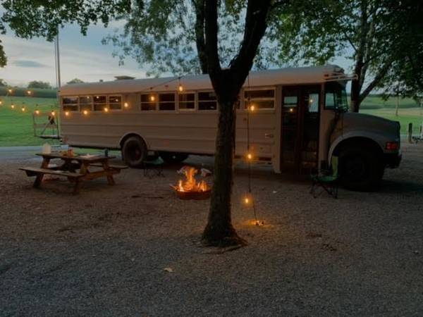 Skoolie - Converted School Bus, Tiny Home, Camper Bus with LED... for sale in Charlottesville, VA – photo 2