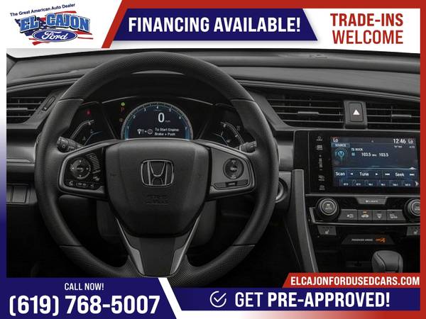 2018 Honda Civic Hatchback EX FOR ONLY 387/mo! - - by for sale in Santee, CA – photo 7