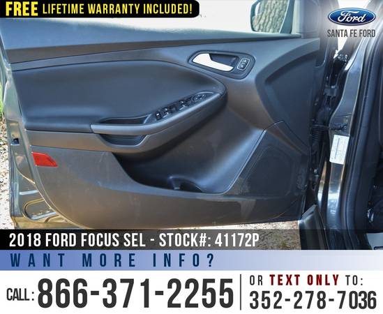 2018 Ford Focus SEL Sunroof - Backup Camera - Cruise Control for sale in Alachua, FL – photo 11
