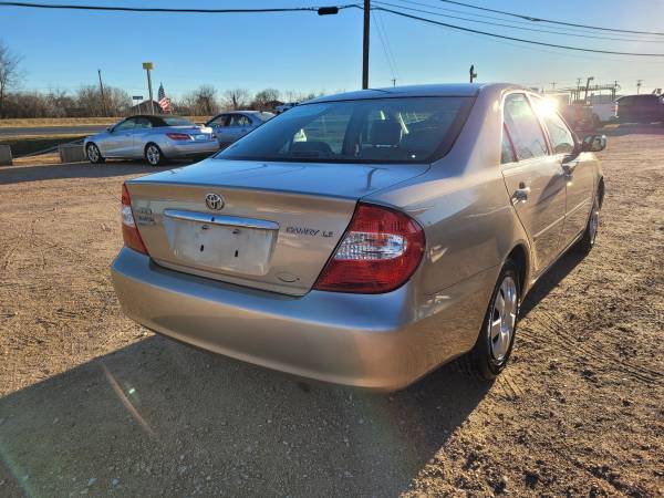 2002 Toyota Camry LE 6, 250 - - by dealer - vehicle for sale in Hutto, TX – photo 4