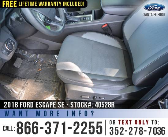 2018 FORD ESCAPE SE Backup Camera - Cruise Control - SYNC for sale in Alachua, FL – photo 14