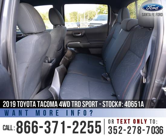 *** 2019 TOYOTA TACOMA 4WD TRD SPORT *** Cruise Control -... for sale in Alachua, FL – photo 18