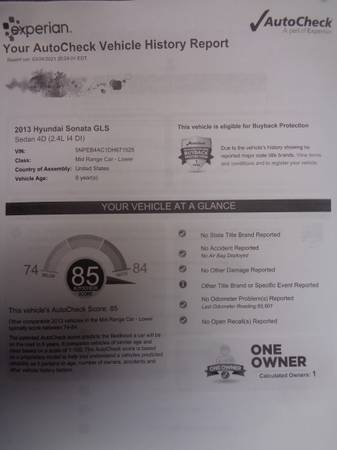 2013 Hyundai Sonata GLS Top Condition No Accident 1 Owner Gas Saver for sale in Dallas, TX – photo 22
