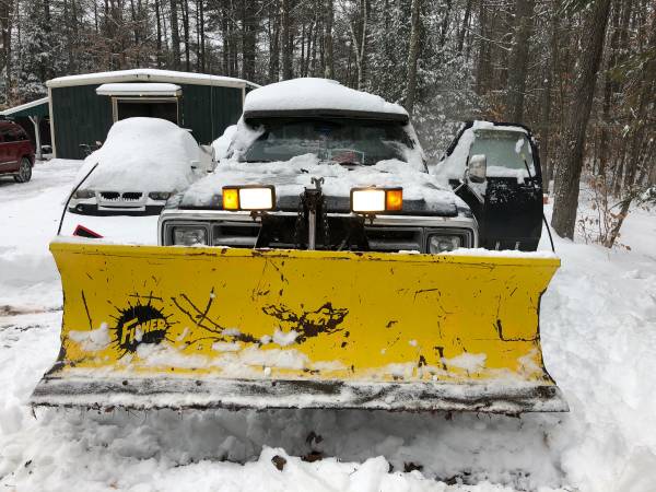 Plow Truck 87 Ram Fisher plow Best offer gets it Vintage no low for sale in Naples, ME – photo 4