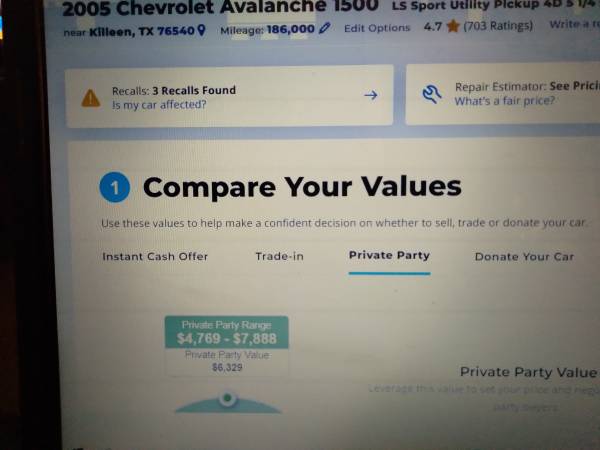 2005 Chevy Avalanche 5.3 V-8 power options $1500 below retail - cars... for sale in Killeen, TX – photo 16