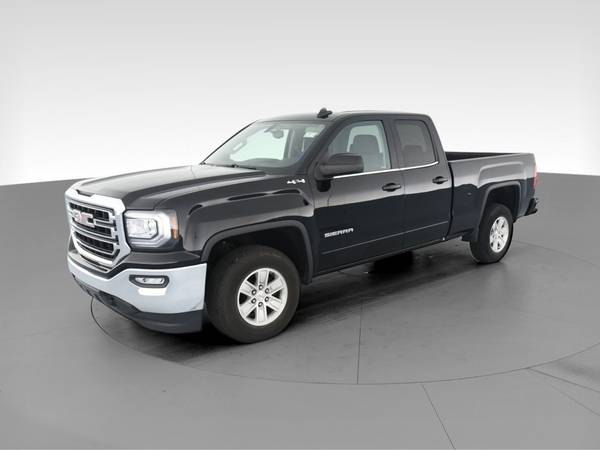 2018 GMC Sierra 1500 Double Cab SLE Pickup 4D 6 1/2 ft pickup Black... for sale in Hobart, IL – photo 3
