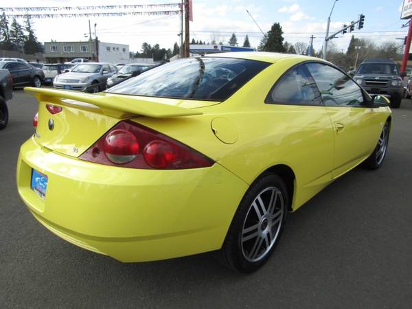 2001 Mercury Cougar 3dr Cpe V6 YELLOW 5 SPD 1 OWNER - cars & for sale in Milwaukie, OR – photo 7
